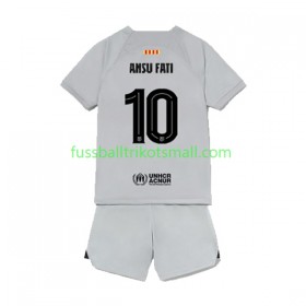Fußballtrikots FC Barcelona Ansu Fat 10 Kinder 2022-2023 Kurzarm 3rd trikot kaufen